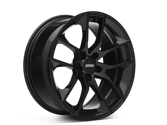 Magnetic Style Gloss Black Wheel; 19x8.5; 30mm Offset (15-23 Mustang GT, EcoBoost, V6)