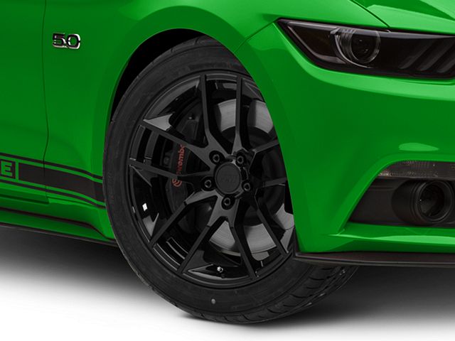 Magnetic Style Gloss Black Wheel; 19x8.5; 30mm Offset (15-23 Mustang GT, EcoBoost, V6)