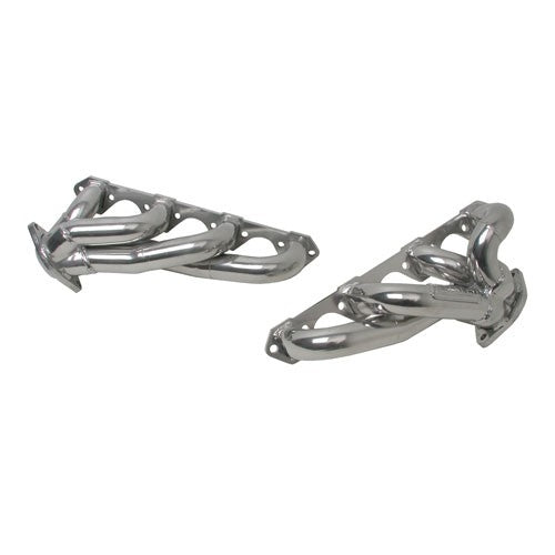 Ford F150 302 5.0 1-5/8 Shorty Exhaust Headers Polished Silver Ceramic 87-95