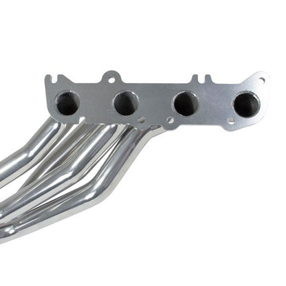 Ford Mustang Coyote Swap 1-3/4 Long Tube Exhaust Headers Polished Silver Ceramic 86-04