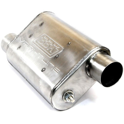 Varitune Adjustable Muffler Double Offset 3.0 Inch Stainless