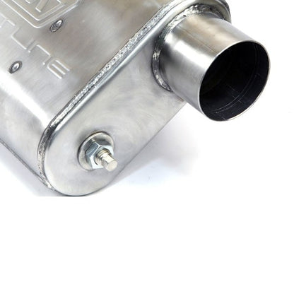 Varitune Adjustable Muffler Double Offset 2.5 Inch Stainless
