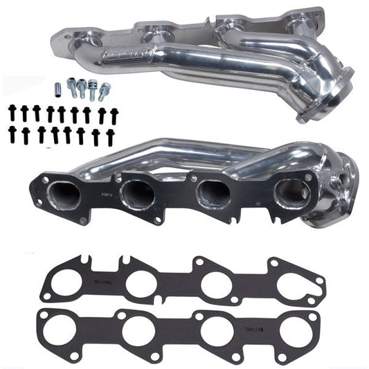Dodge Challenger Charger 5.7 Hemi 1-3/4 Shorty Exhaust Headers Polished Silver Ceramic 09-24